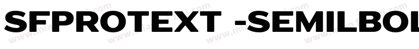 SFprotext -semilbold字体转换